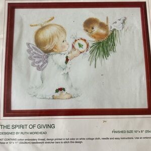 Vintage Sunset Crewel Kit - The Spirit of Giving - Ruth Morehead. NEW Sealed